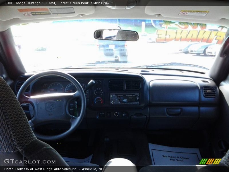 Forest Green Pearl / Mist Gray 2000 Dodge Durango SLT 4x4