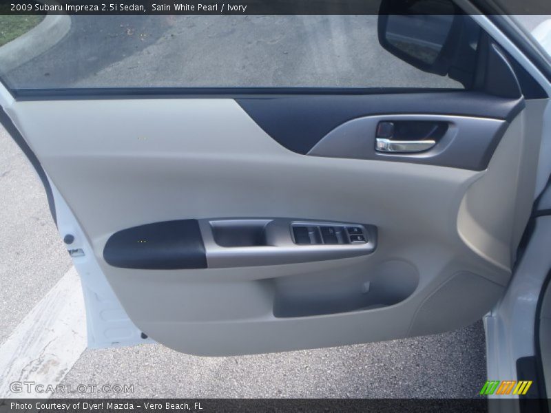 Satin White Pearl / Ivory 2009 Subaru Impreza 2.5i Sedan