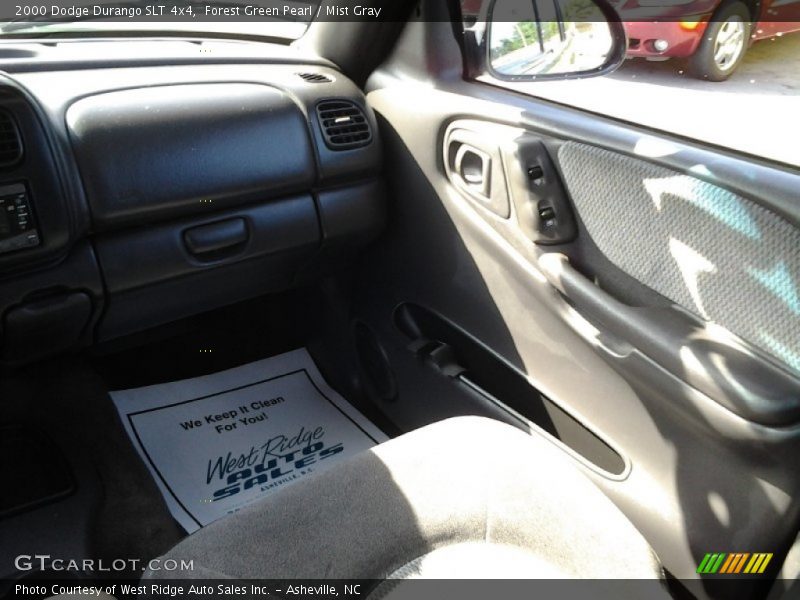 Forest Green Pearl / Mist Gray 2000 Dodge Durango SLT 4x4
