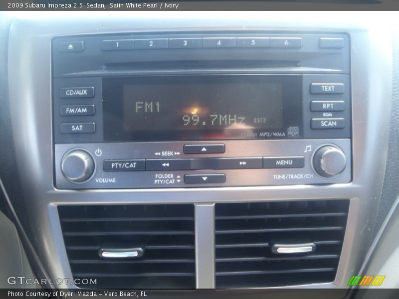 Satin White Pearl / Ivory 2009 Subaru Impreza 2.5i Sedan