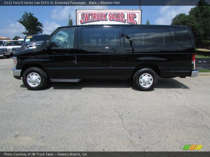 Black / Medium Flint 2012 Ford E Series Van E350 XL Extended Passenger