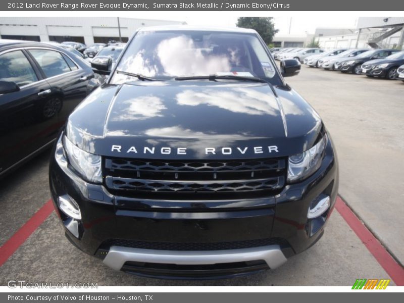 Sumatra Black Metallic / Dynamic Ebony/Cirrus 2012 Land Rover Range Rover Evoque Dynamic