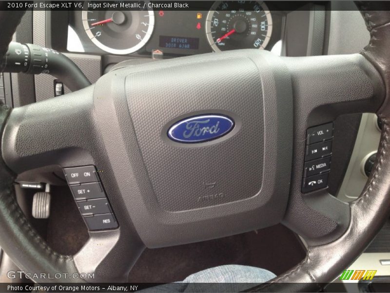 Ingot Silver Metallic / Charcoal Black 2010 Ford Escape XLT V6