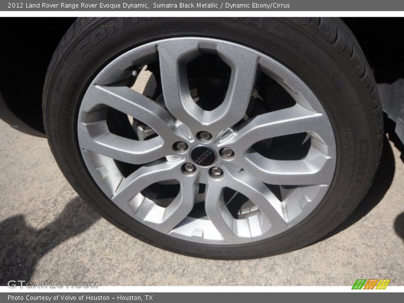 Sumatra Black Metallic / Dynamic Ebony/Cirrus 2012 Land Rover Range Rover Evoque Dynamic