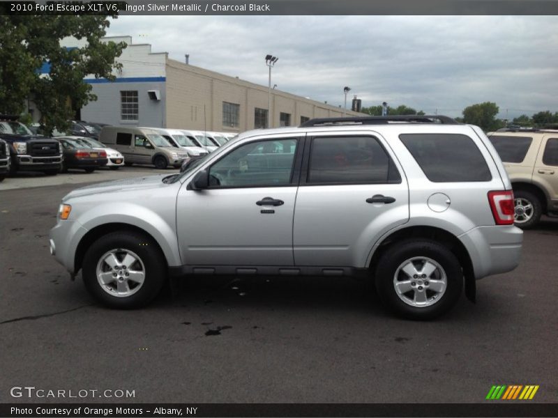 Ingot Silver Metallic / Charcoal Black 2010 Ford Escape XLT V6