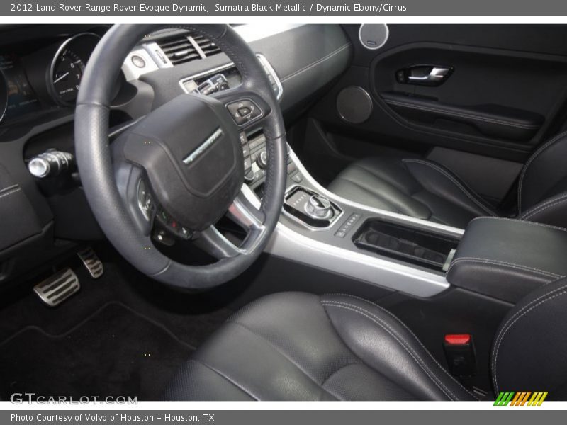 Sumatra Black Metallic / Dynamic Ebony/Cirrus 2012 Land Rover Range Rover Evoque Dynamic