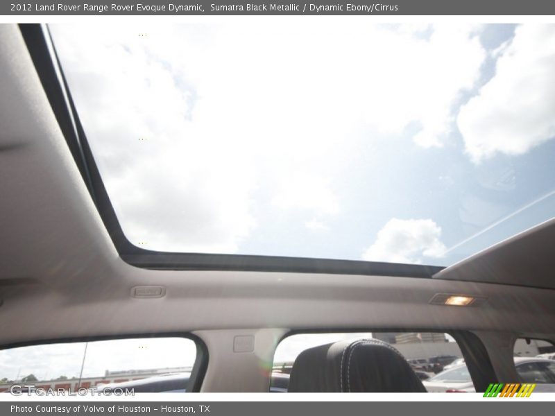 Sumatra Black Metallic / Dynamic Ebony/Cirrus 2012 Land Rover Range Rover Evoque Dynamic