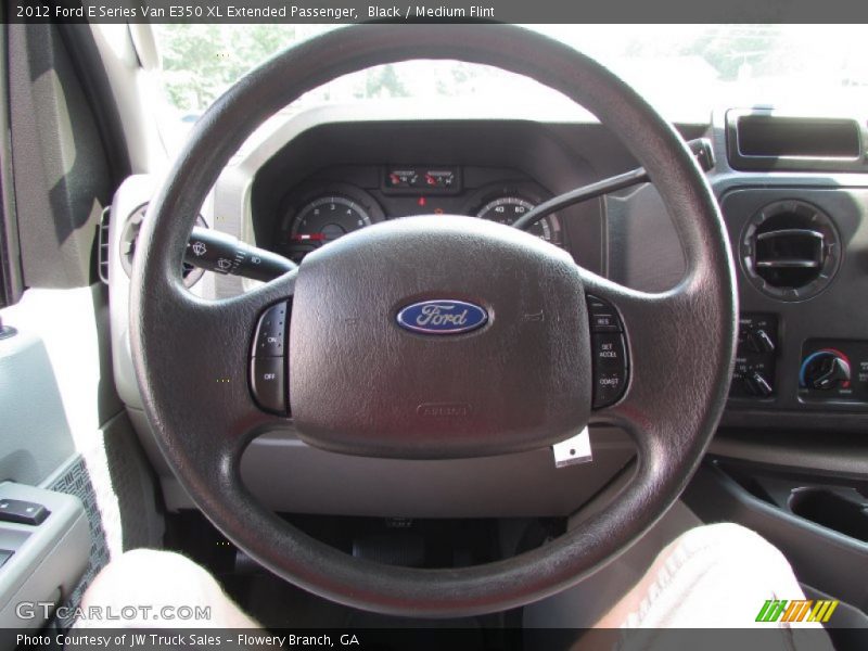 Black / Medium Flint 2012 Ford E Series Van E350 XL Extended Passenger