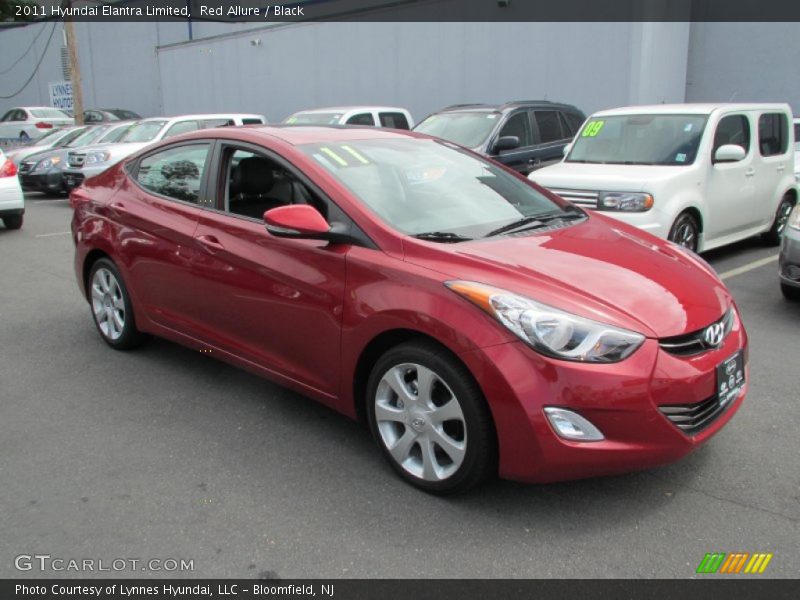 Red Allure / Black 2011 Hyundai Elantra Limited
