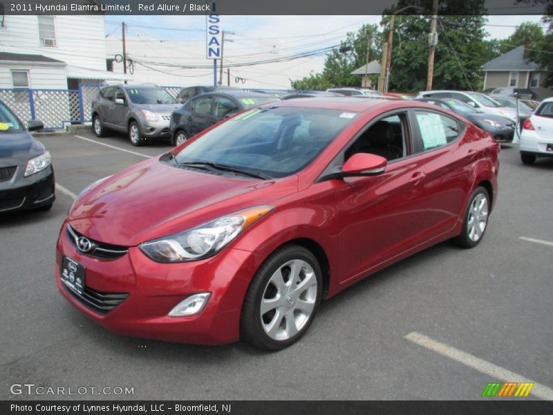 Red Allure / Black 2011 Hyundai Elantra Limited