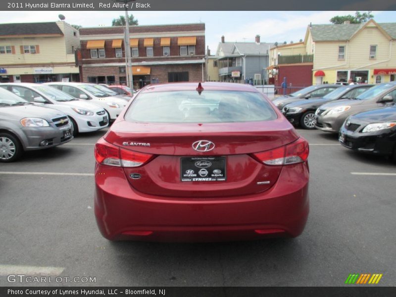 Red Allure / Black 2011 Hyundai Elantra Limited
