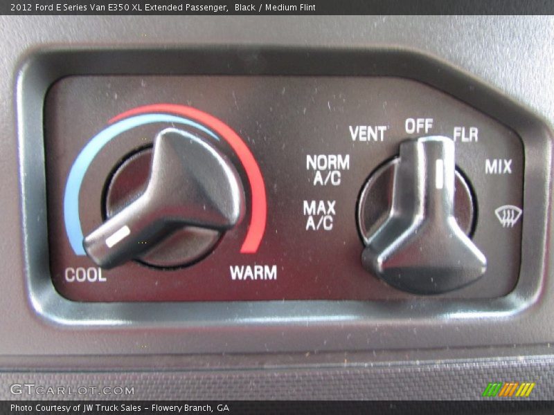 Black / Medium Flint 2012 Ford E Series Van E350 XL Extended Passenger
