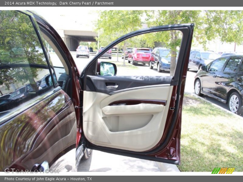 Dark Cherry Pearl / Parchment 2014 Acura MDX Technology