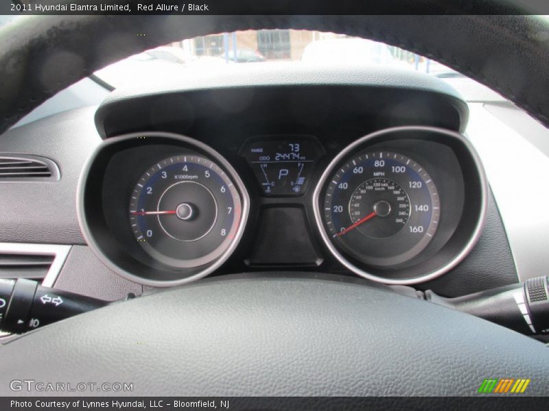 Red Allure / Black 2011 Hyundai Elantra Limited