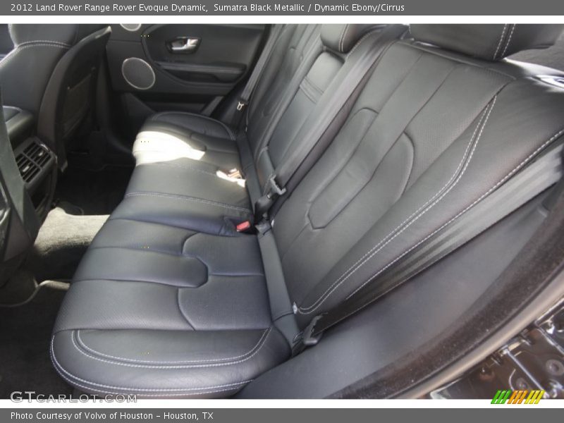 Rear Seat of 2012 Range Rover Evoque Dynamic