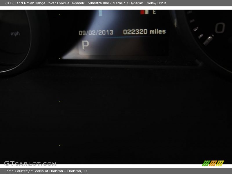 Sumatra Black Metallic / Dynamic Ebony/Cirrus 2012 Land Rover Range Rover Evoque Dynamic