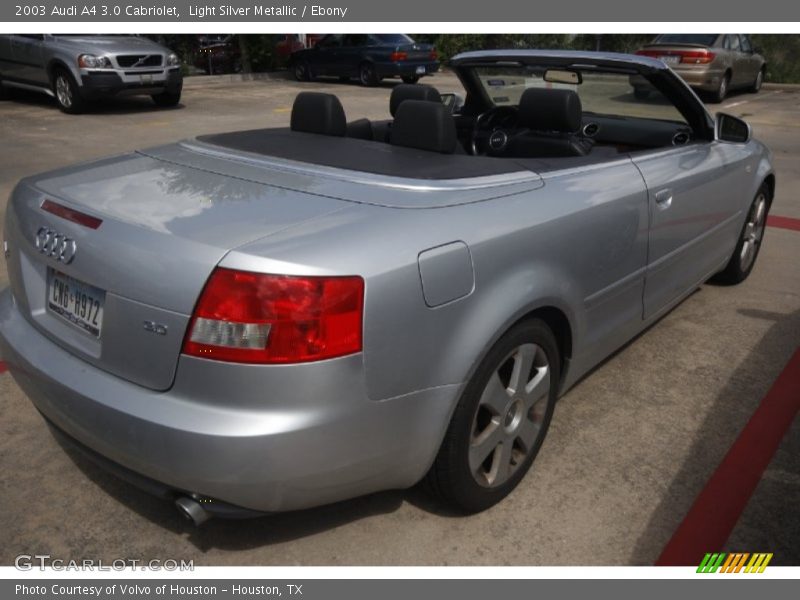 Light Silver Metallic / Ebony 2003 Audi A4 3.0 Cabriolet