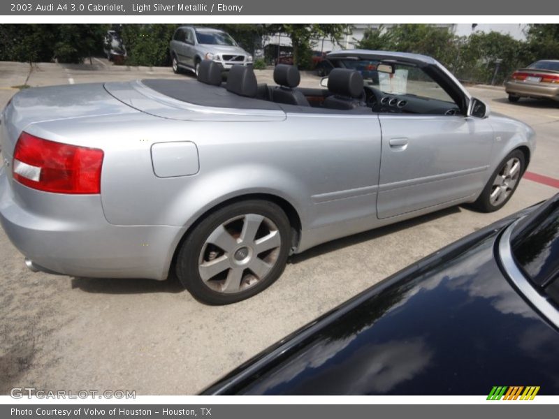 Light Silver Metallic / Ebony 2003 Audi A4 3.0 Cabriolet