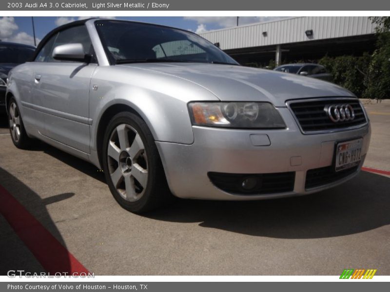 Light Silver Metallic / Ebony 2003 Audi A4 3.0 Cabriolet