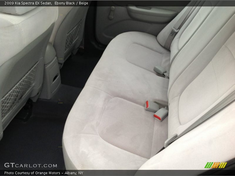Ebony Black / Beige 2009 Kia Spectra EX Sedan