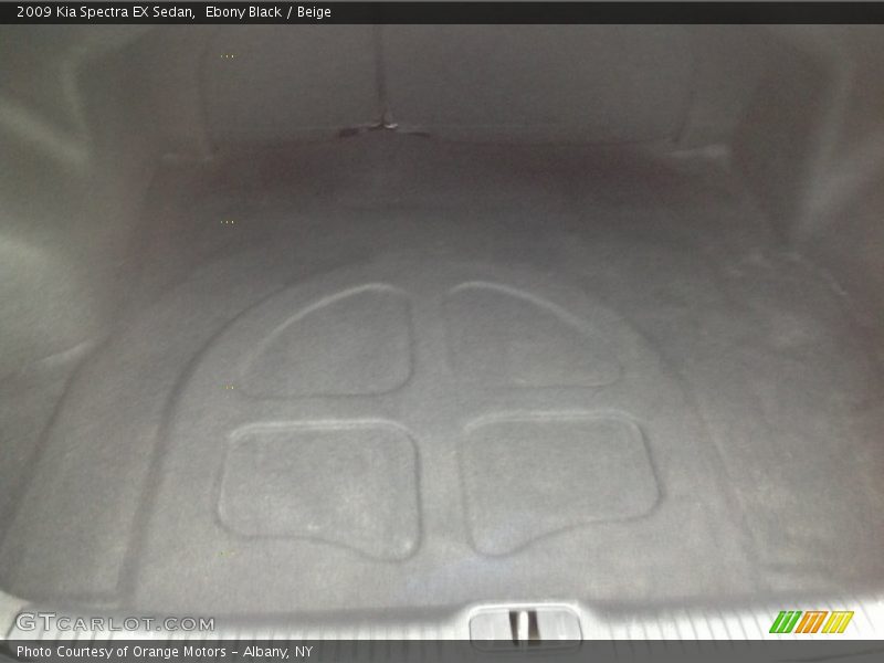 Ebony Black / Beige 2009 Kia Spectra EX Sedan