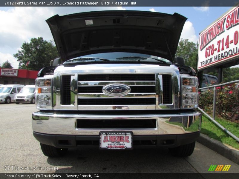 Black / Medium Flint 2012 Ford E Series Van E350 XL Extended Passenger