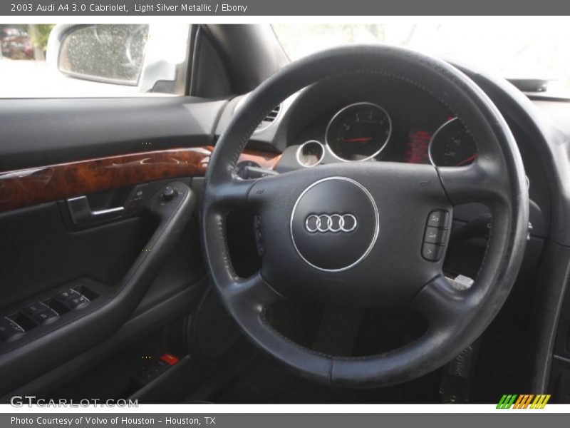 Light Silver Metallic / Ebony 2003 Audi A4 3.0 Cabriolet