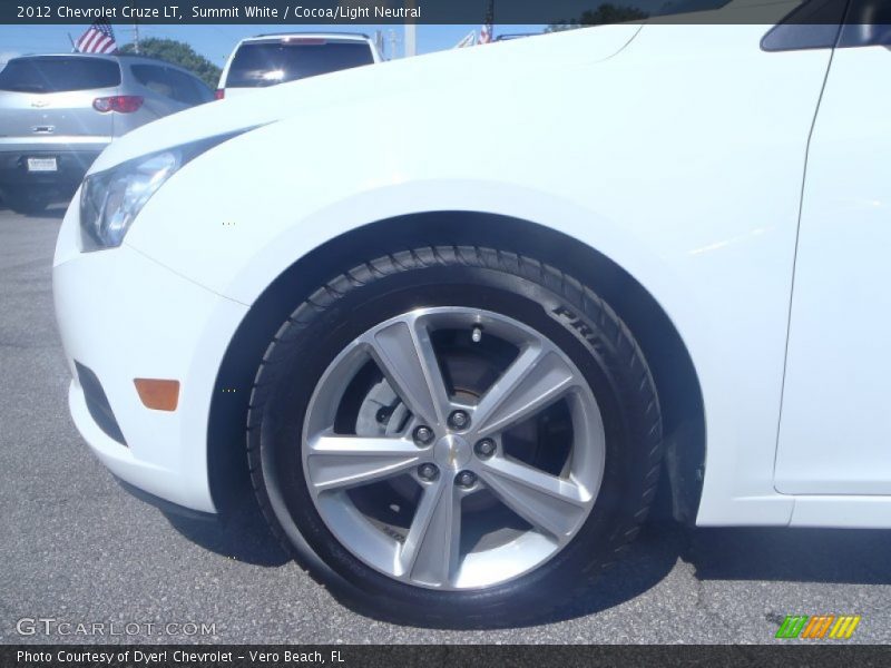 Summit White / Cocoa/Light Neutral 2012 Chevrolet Cruze LT