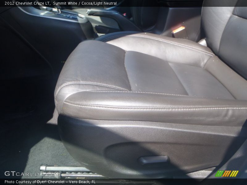 Summit White / Cocoa/Light Neutral 2012 Chevrolet Cruze LT