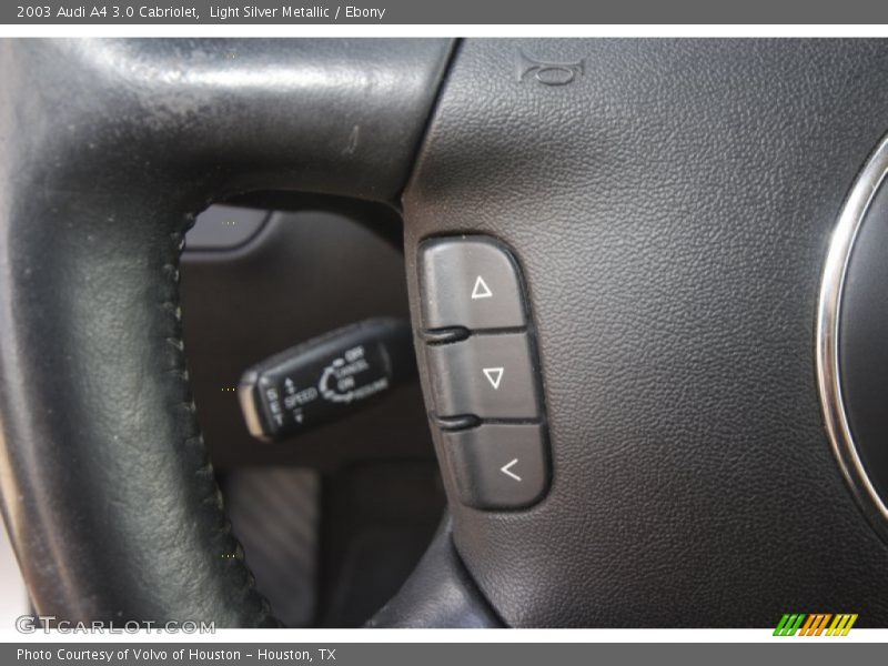Light Silver Metallic / Ebony 2003 Audi A4 3.0 Cabriolet