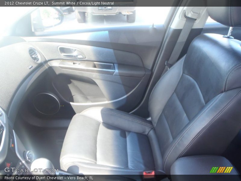 Summit White / Cocoa/Light Neutral 2012 Chevrolet Cruze LT
