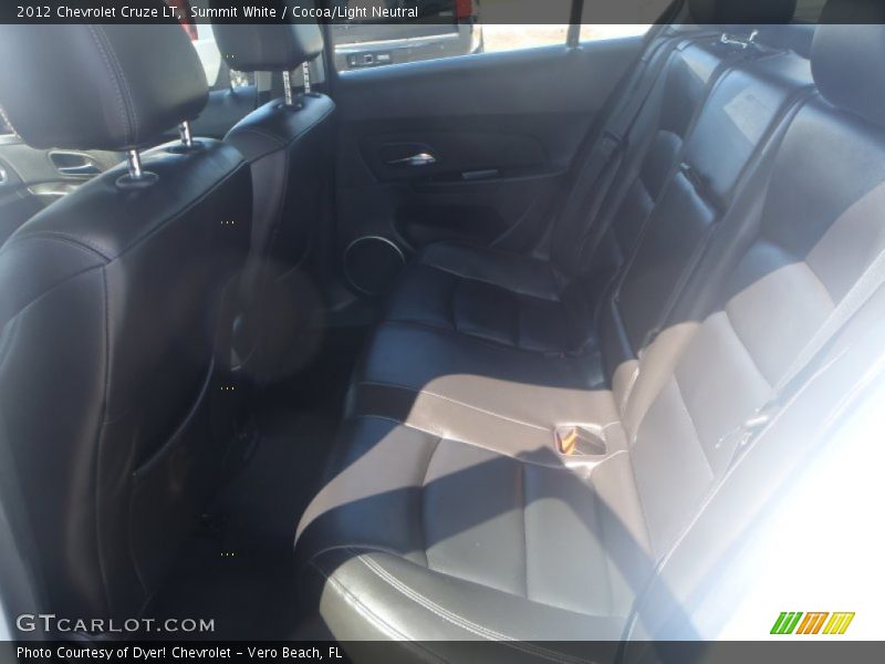 Summit White / Cocoa/Light Neutral 2012 Chevrolet Cruze LT
