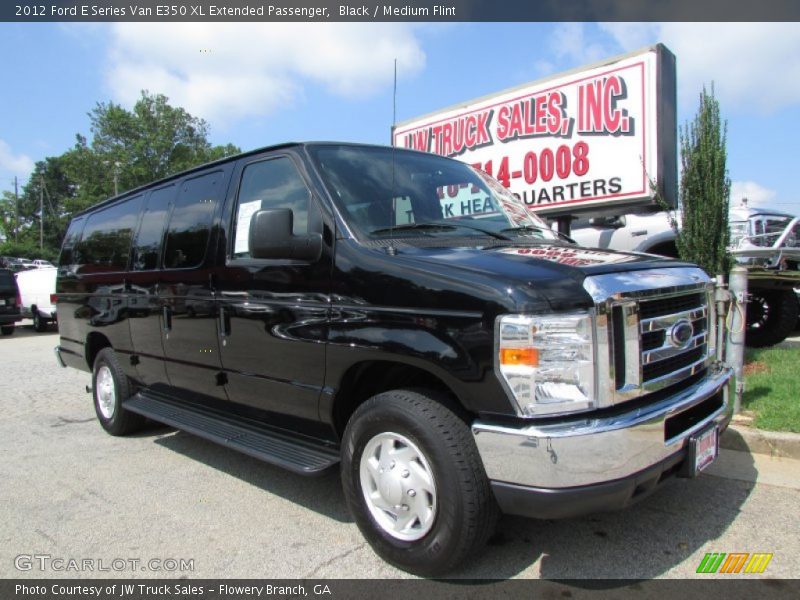 Black / Medium Flint 2012 Ford E Series Van E350 XL Extended Passenger