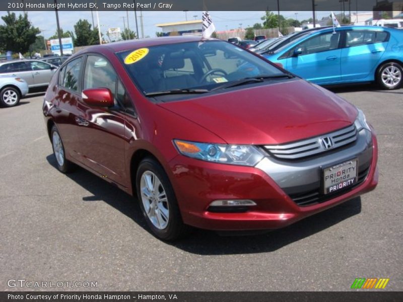 Tango Red Pearl / Gray 2010 Honda Insight Hybrid EX