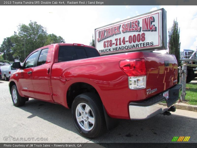 Radiant Red / Sand Beige 2013 Toyota Tundra SR5 Double Cab 4x4