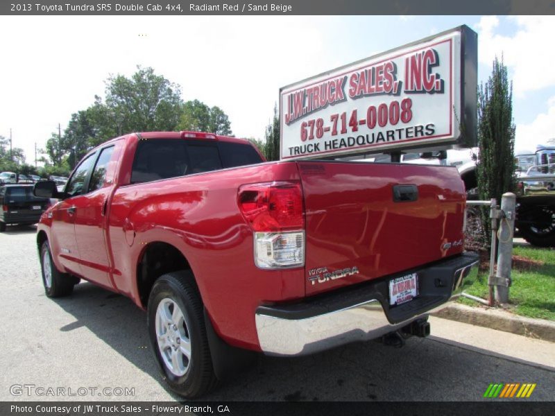 Radiant Red / Sand Beige 2013 Toyota Tundra SR5 Double Cab 4x4