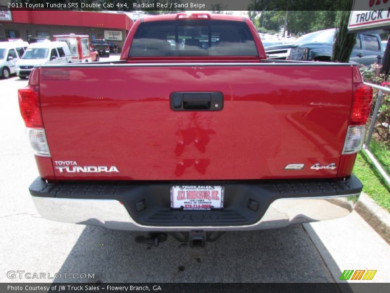 Radiant Red / Sand Beige 2013 Toyota Tundra SR5 Double Cab 4x4