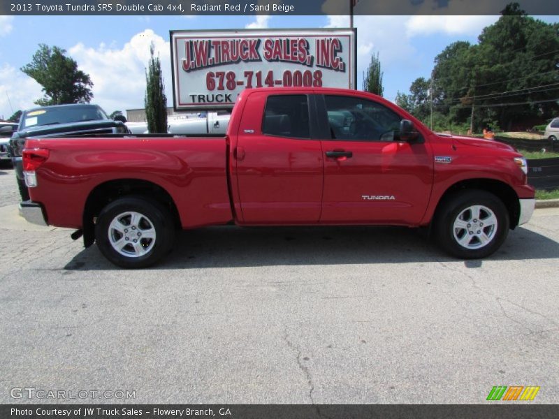 Radiant Red / Sand Beige 2013 Toyota Tundra SR5 Double Cab 4x4