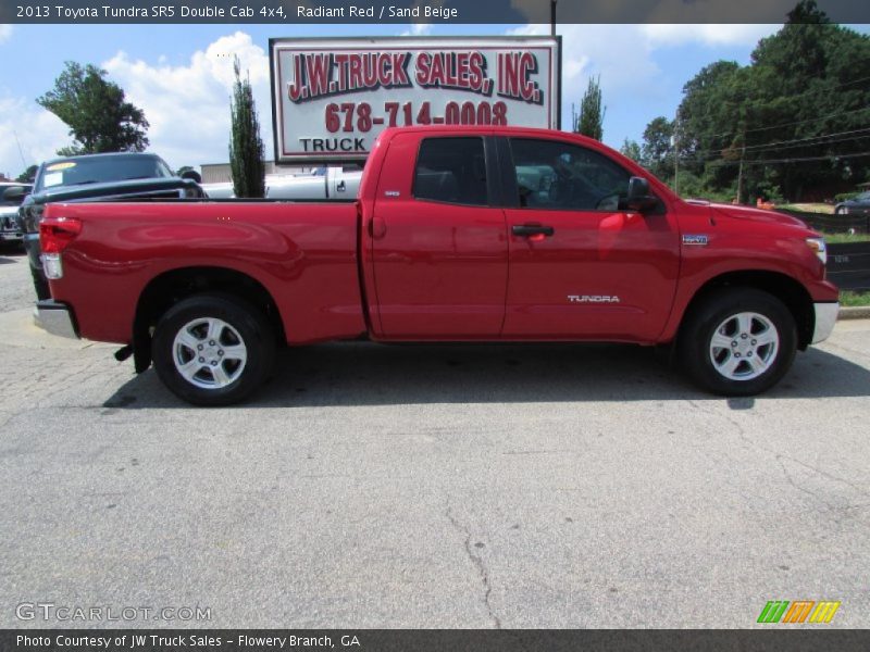 Radiant Red / Sand Beige 2013 Toyota Tundra SR5 Double Cab 4x4