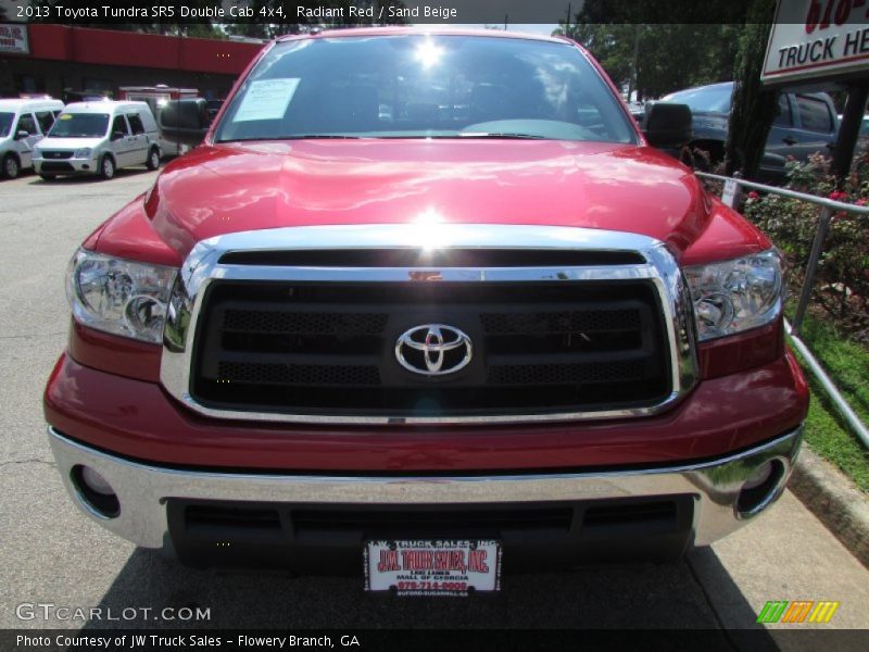Radiant Red / Sand Beige 2013 Toyota Tundra SR5 Double Cab 4x4