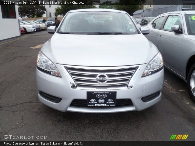 Brilliant Silver Metallic / Charcoal 2013 Nissan Sentra SV