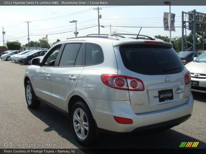 Moonstone Silver / Cocoa Black 2011 Hyundai Santa Fe Limited AWD