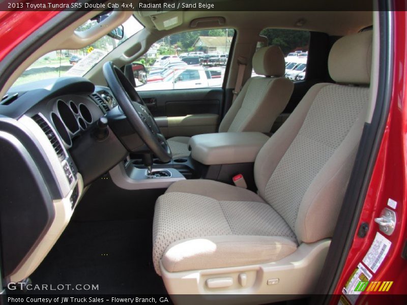 Radiant Red / Sand Beige 2013 Toyota Tundra SR5 Double Cab 4x4