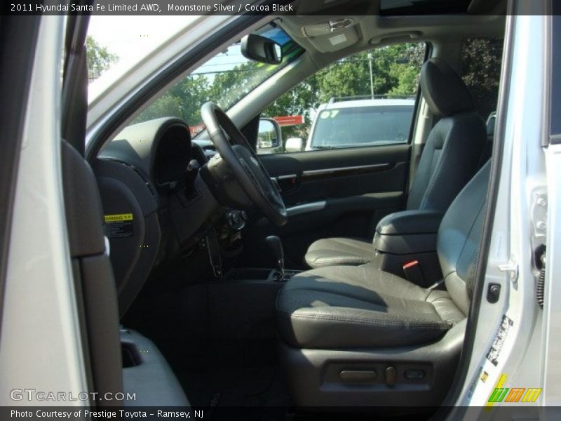 Moonstone Silver / Cocoa Black 2011 Hyundai Santa Fe Limited AWD