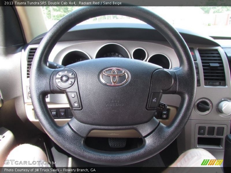Radiant Red / Sand Beige 2013 Toyota Tundra SR5 Double Cab 4x4