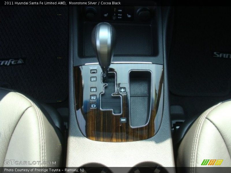 Moonstone Silver / Cocoa Black 2011 Hyundai Santa Fe Limited AWD