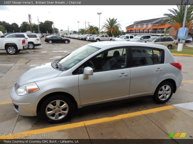 Brilliant Silver Metallic / Charcoal 2007 Nissan Versa S