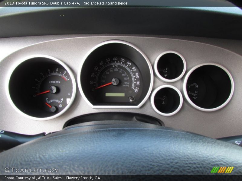 Radiant Red / Sand Beige 2013 Toyota Tundra SR5 Double Cab 4x4