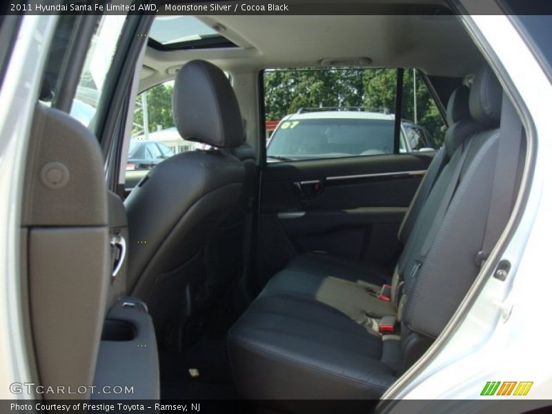 Moonstone Silver / Cocoa Black 2011 Hyundai Santa Fe Limited AWD