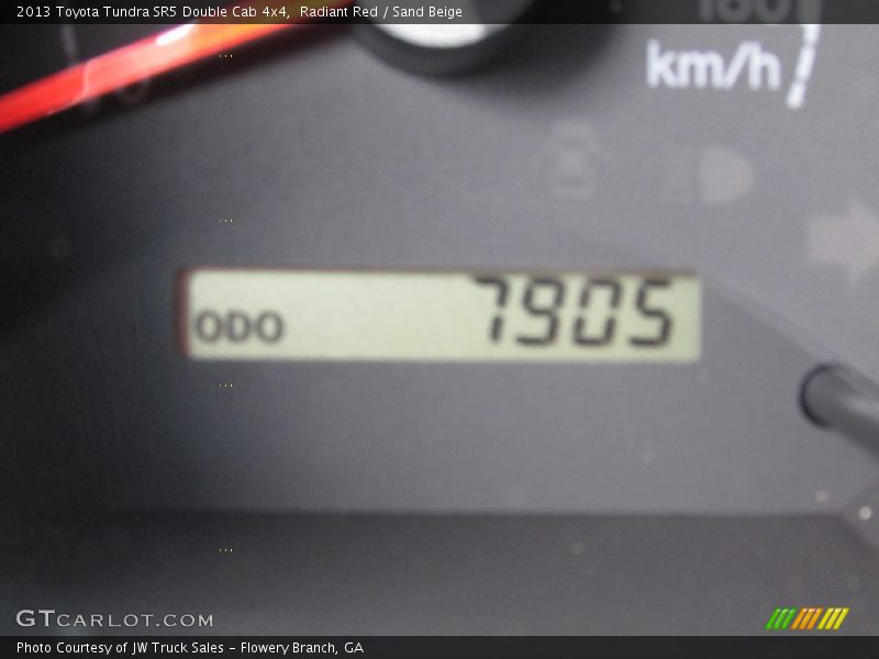 Radiant Red / Sand Beige 2013 Toyota Tundra SR5 Double Cab 4x4